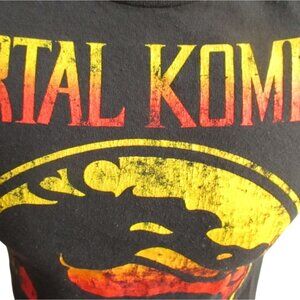 Men's Tee Small Mortal Combat Y2K Black T-shirt